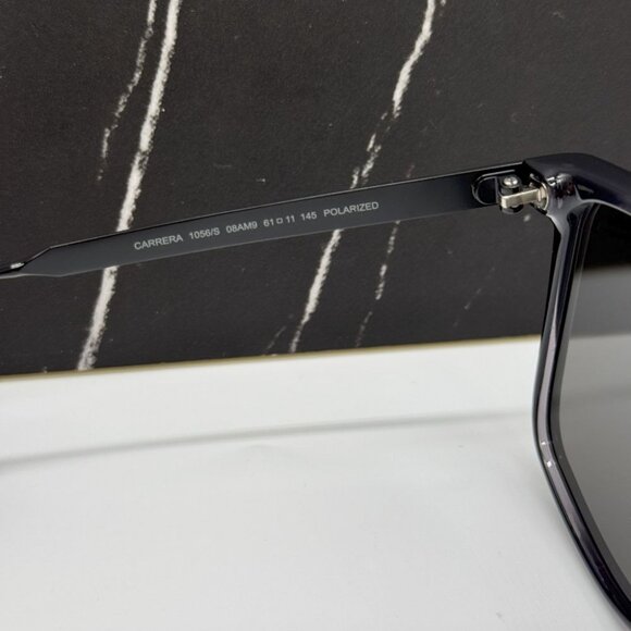 NEW CARRERA 1056/S 08A SUNGLASSES MEN AVIATOR BLACK EYEWEAR - Picture 7 of 8